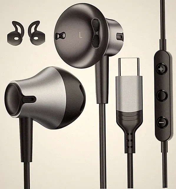 USB C Kopfhörer In Ear für iPhone 17 Galaxy S26 S25 Ultra mit Mikrofon 14,2 mm