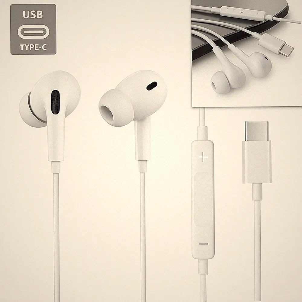 USB-C Kopfhörer In-Ear Headset für Samsung Xiaomi Google iPhone iPad