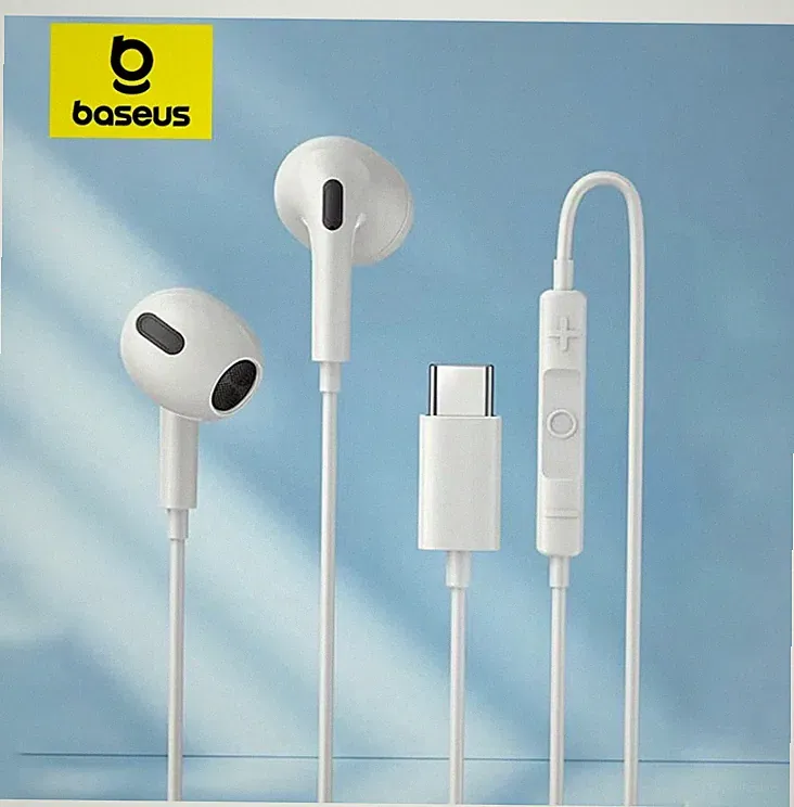 USB-C Kopfhörer In-Ear Kabel Headset 14mm Mikrofon Lautstärke Control Ohrhörer