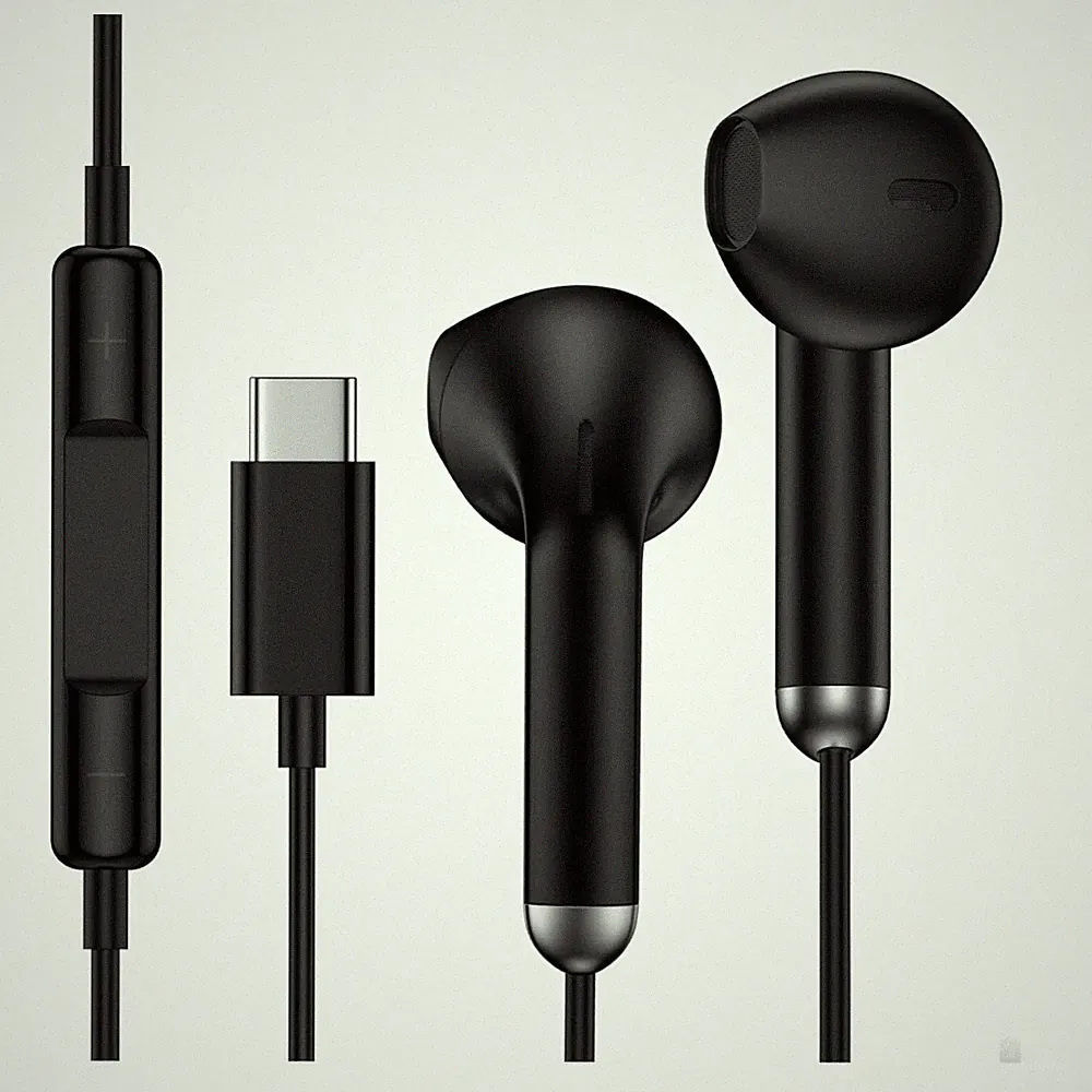 USB C Kopfhörer Kabel In-Ear Mikrofon für Samsung, iPhone, Google Pixel, Hi-Fi