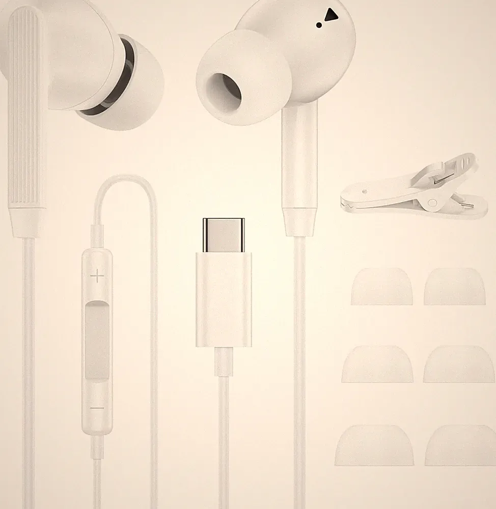 USB C Kopfhörer mit Kabel für Samsung In Ear Kopfhörer Kabel Ohrhörer USB C