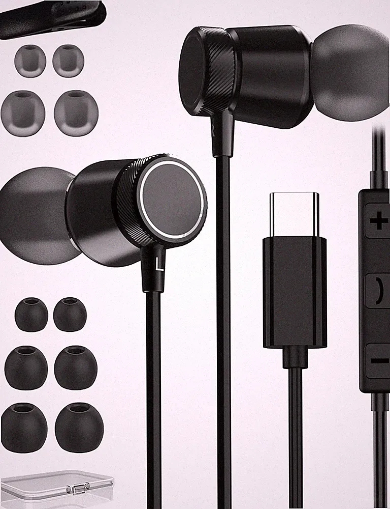 USB C Kopfhörer mit Kabel In Ear für Samsung S26 S25 S24 S23 A56 A55 A54 | M