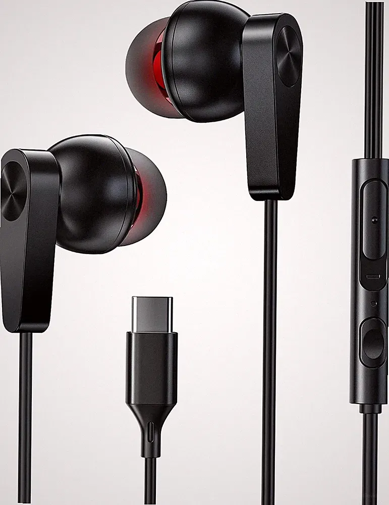 USB C Kopfhörer mit Mikrofon, In-Ear Kabelgebundene Kopfhörer Typ C mit G