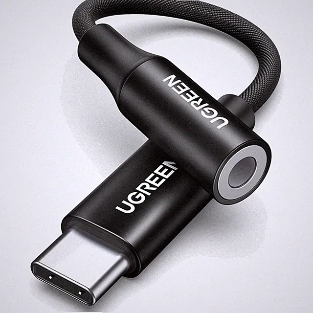 USB C zu 3.5mm Klinkenadapter für Multi-Geräte - UGREEN Audio Innovation Schwarz