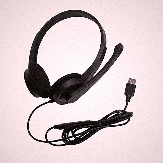 USB Kabelgebunden Gaming Headset mit Inline Steuerung und HD Mikrofon für PC