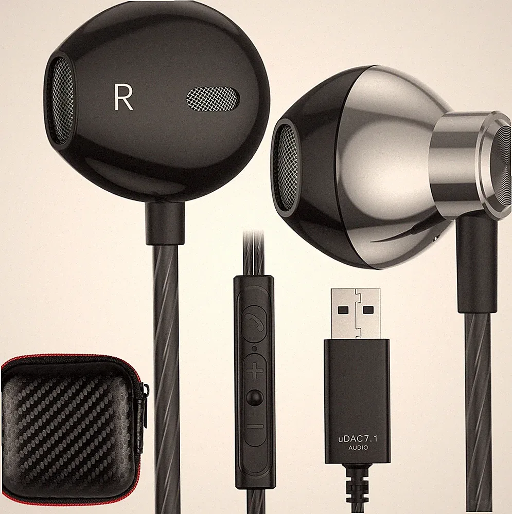 USB Kopfhörer Gaming Headset mit Mikrofon PC Headset