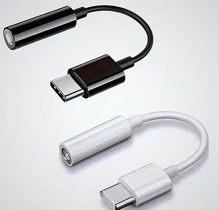 USB Typ C auf zu Aux 3,5mm Klinke Kopfhörer Audio Adapter für Handy Samsung 2stk