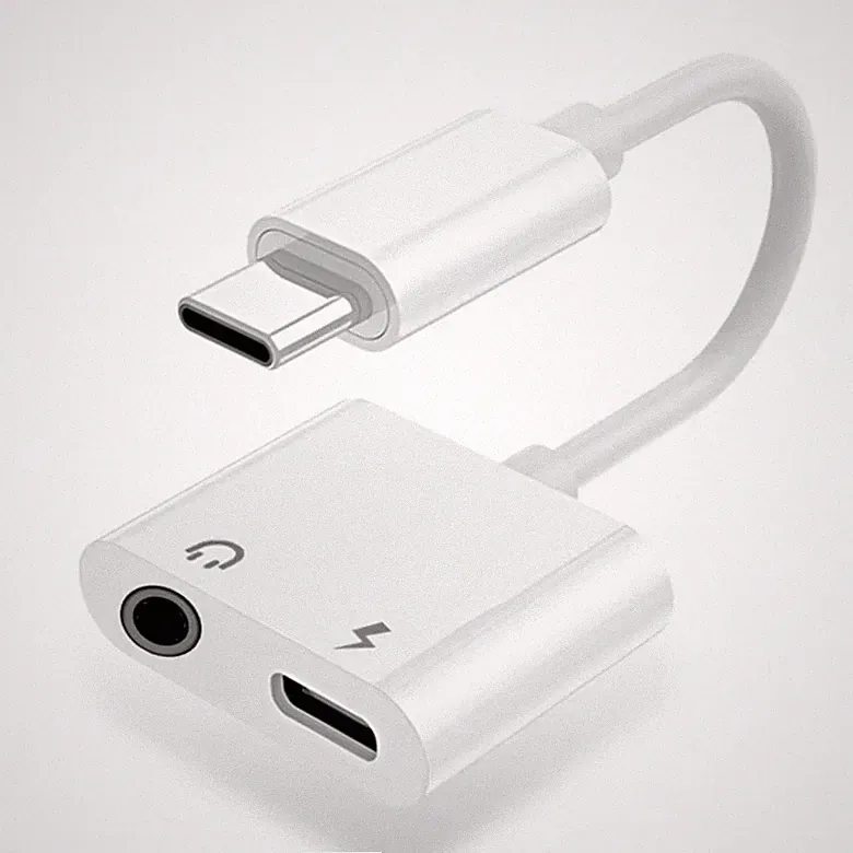 USB Typ C zu 3.5 mm AUX Audio Adapter Kopfhörer Lade für Huawei Xiaomi Samsung