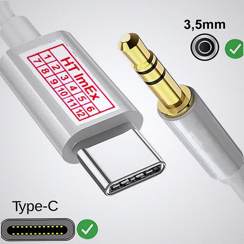 USB Typ C zu AUX 3,5mm Klinke Kopfhörer Adapter für Panasonic Laptop Notebook PC
