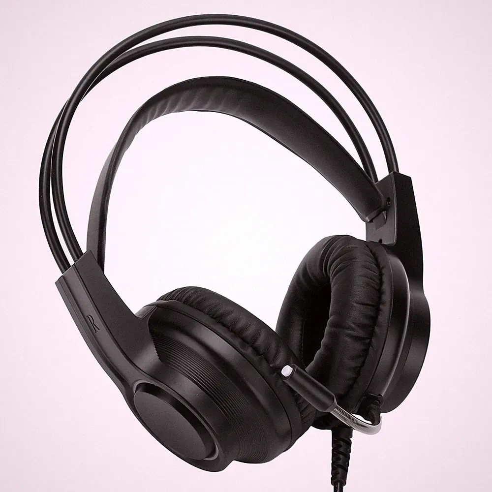 Verdrahtete Mikrofon Kopfhörer Gaming Headset Aufkopfhörer Desktop Zubehör 7.1