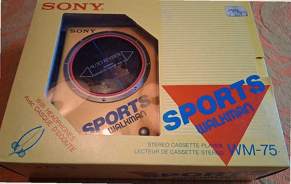 Vintage Sony Sport Walkman WM - 75 Standort Finnland ohne Kopfhörer
