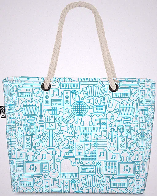 VOID Tasche Musik Grafik Muster Piano Musik Grafik Muster Piano