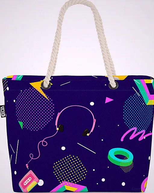 VOID Tasche Retro 80s Kopfhörer Musik Retro 80s Kopfhörer Musik