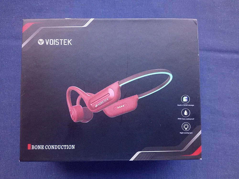 Voistek Bone Conduction BC3 Pro Sport-/Kopfhörer in blau, prakt. MP3-PLAYER-FKT.