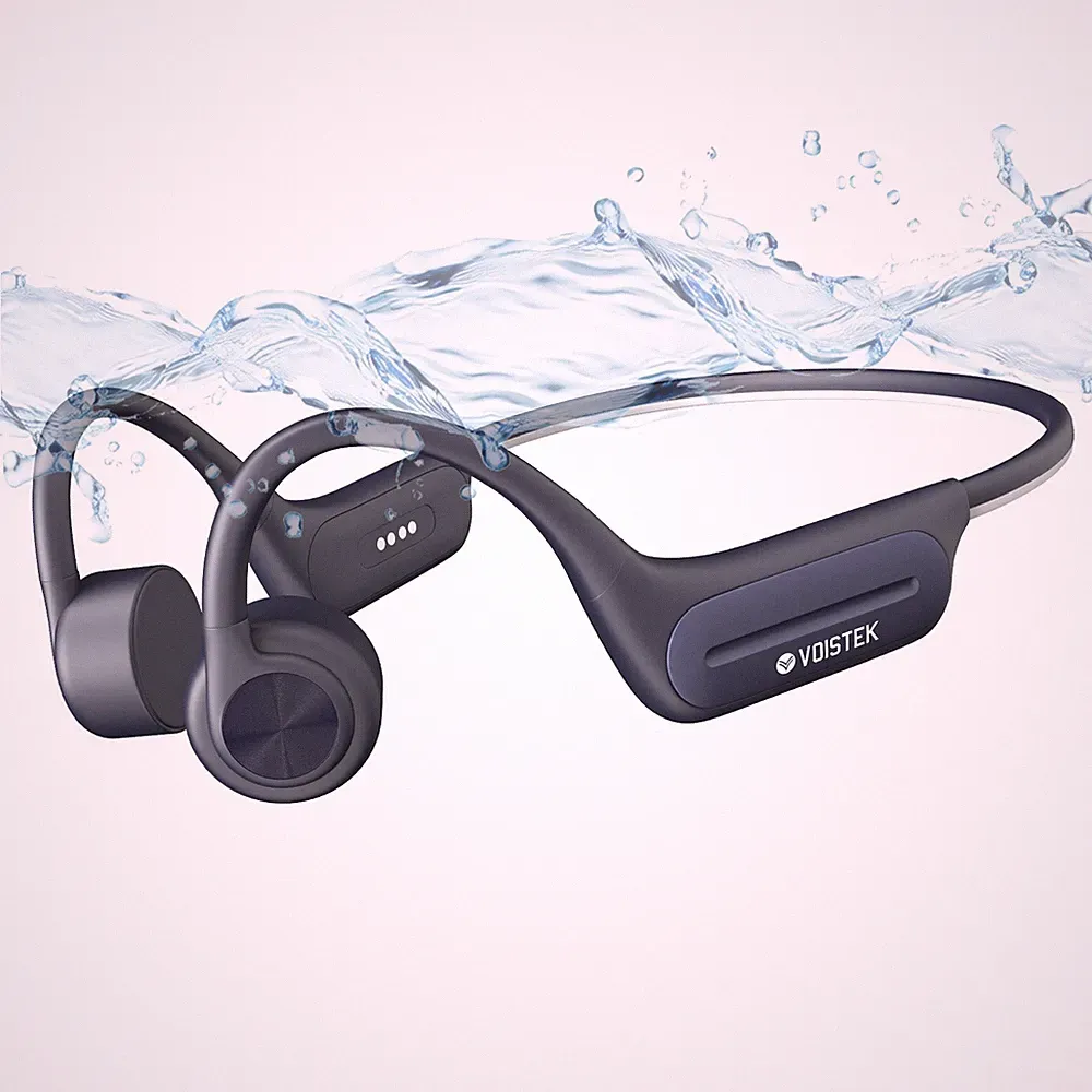 Voistek Knochenschall Headphone Bluetooth mit MP3-player IPX8 Schwimmkopfhörer