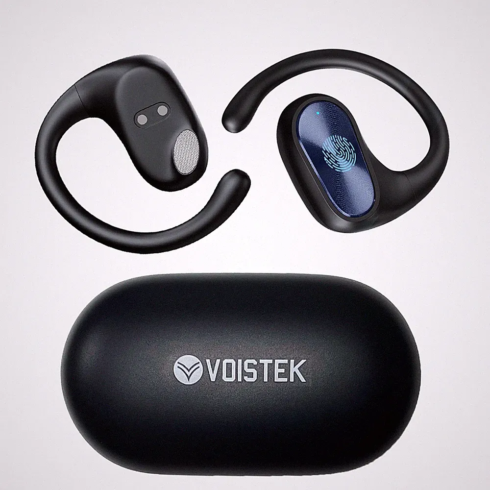 Voistek Open-ear Bluetooth Sport Ohrhörer HiFi TWS Kabellos Ohrbügel-kopfhörer