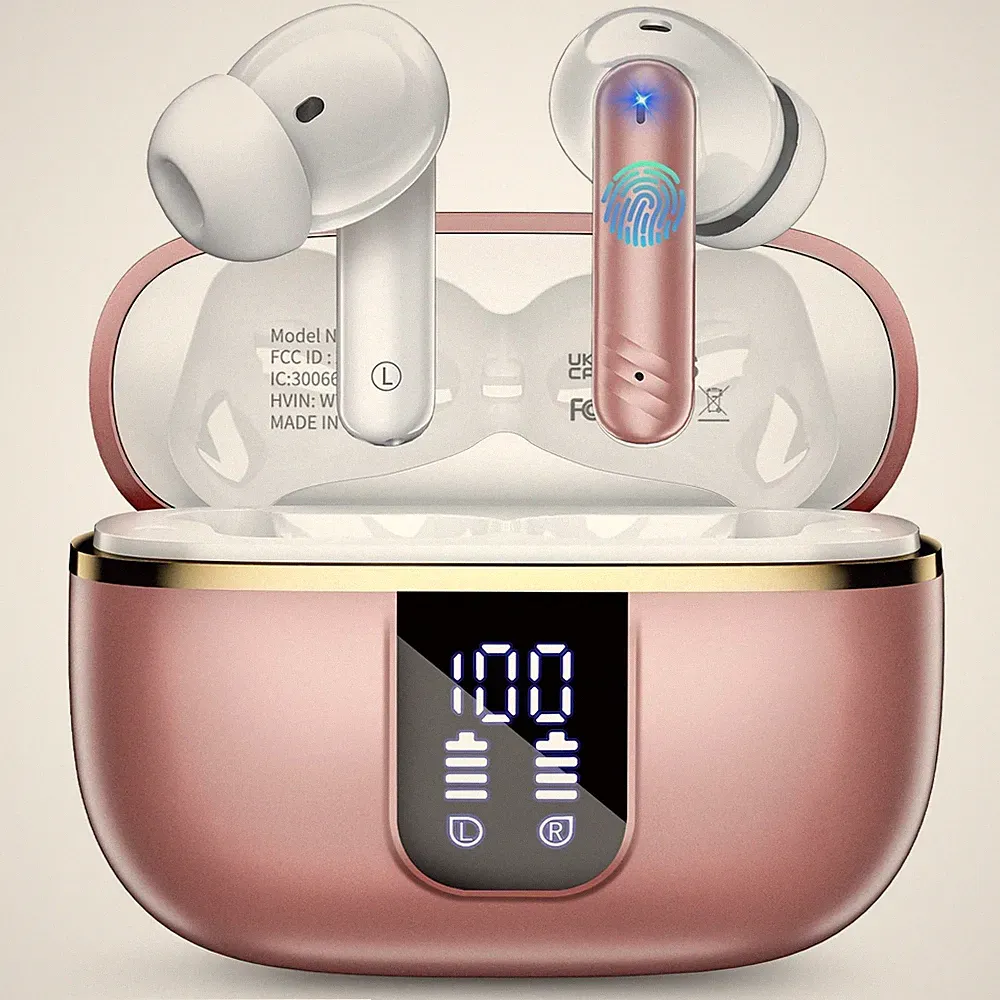 W70 Pro Bluetooth Kopfhörer InEar, Bluetooth 5.4 Wireless Earbuds mit HiFiSou...