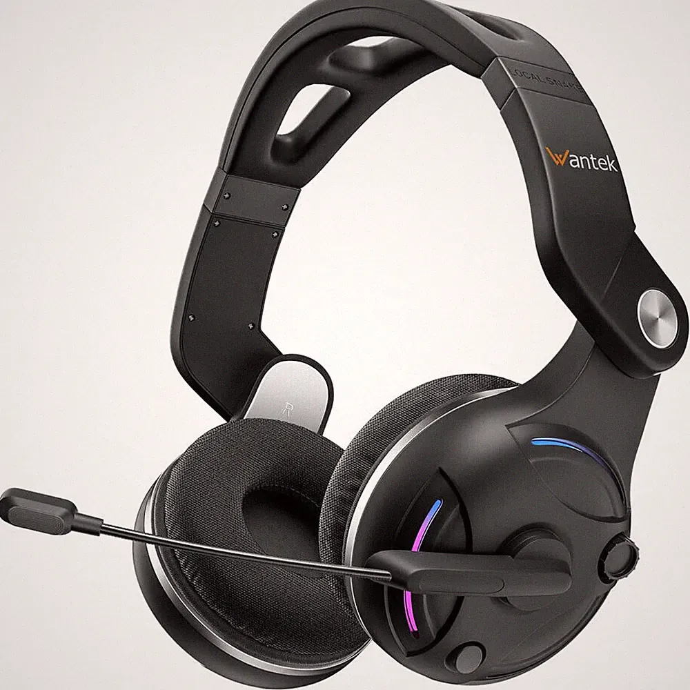 Wantek Kabelloses Gaming-Kopfhörer mit Mikrofon Faltbares HiFi Bluetooth Headset