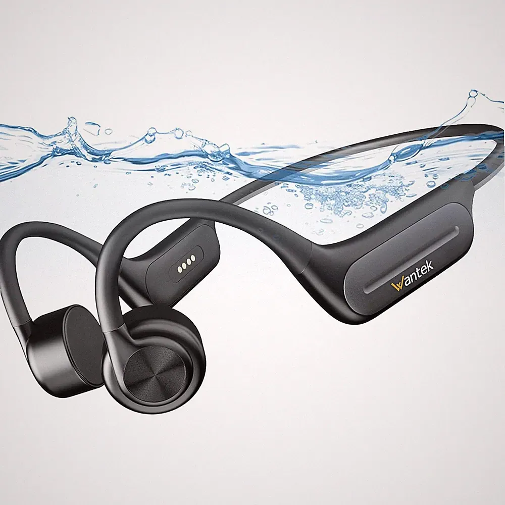 Wantek Knochenschall Headphone Bluetooth 32GB MP3-player IPX8 Schwimmkopfhörer