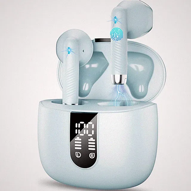 Wasart GW20S Bluetooth 5.3 Kopfhörer Kabellos mit 4 Mikrofonen, 48H LED-Anzeige