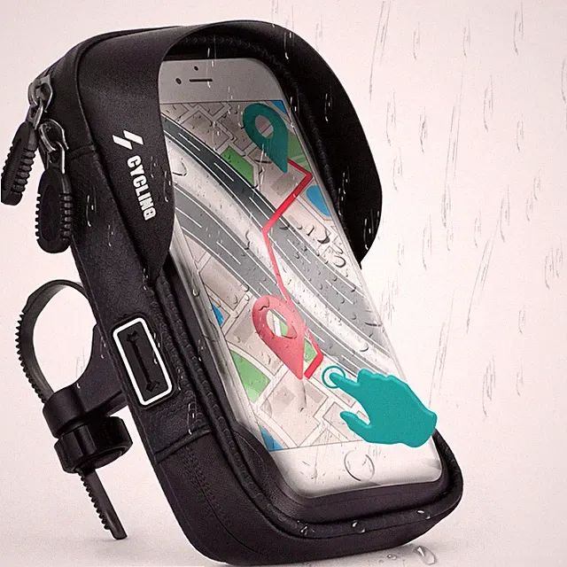 Wasserdichte Fahrrad Halterung für alle Apple iPhone 360° Lenker Fahrrad Tasche