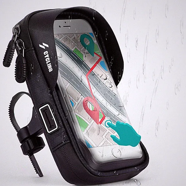 Wasserdichte Fahrrad Halterung für Samsung S Reihe 360° Lenker Fahrrad Tasche