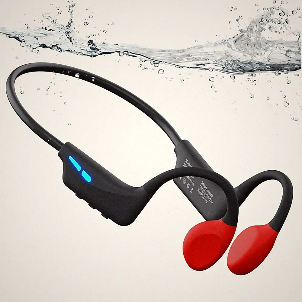 Wasserdichte KnochenschallKopfhörer mit 8GB MP3Player für Sport und Schwimmen