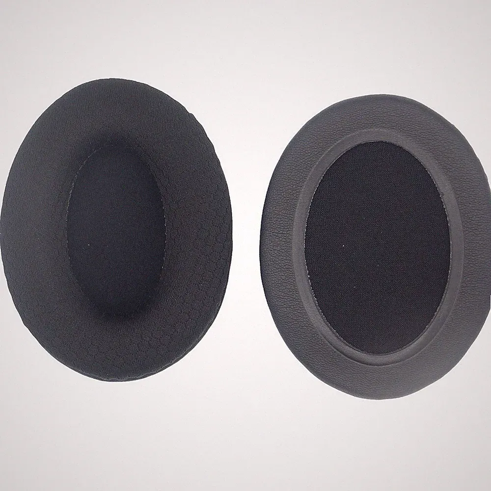 Weiche atmungsaktive Ohrpolster 80x60mm oval für Over Ear Kopfhörer Gaming Hea