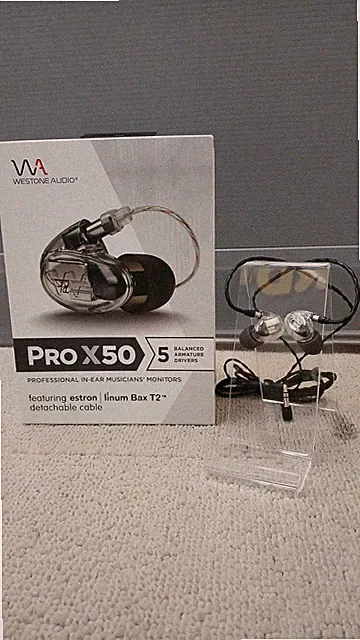 Westone Pro X50 In-Ear Kopfhörer Balanced Armature Canal Type mit Zubehör