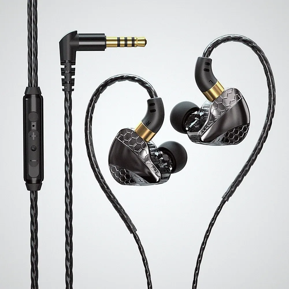 Widerstandsf?hige TPE-Kabel-Kopfh?rer mit Bass Boost f??r Sport und Pendeln
