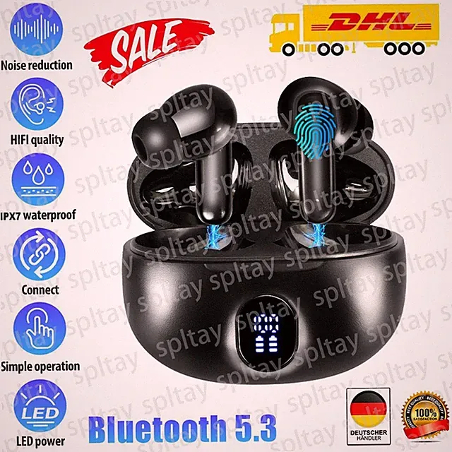 Wireless Bluetooth Kopfhörer für iPhone 17 16 15 14 13 12 11 Pro Max X XR XS SE
