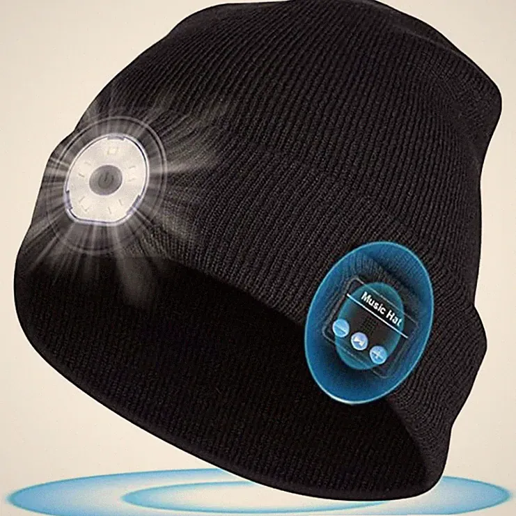 Wireless Bluetooth Mütze Headset Stereo Kopfhörer Freisprech Mütze Geschenk DHL