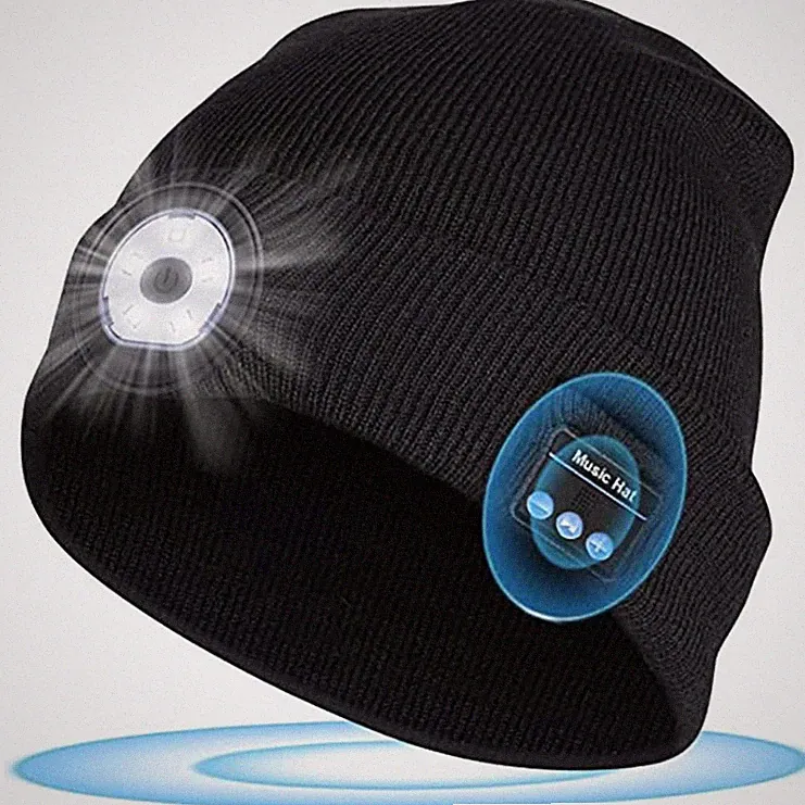 Wireless Bluetooth Mütze Headset Stereo Kopfhörer Freisprech Mütze Geschenk DHL