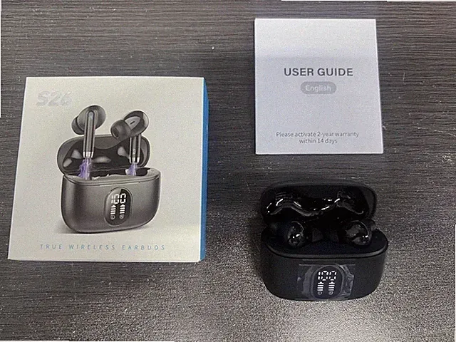 Wireless Earbuds Bluetooth 5.3 Kopfhörer In Ear mit ENC Mikrofon Hifi Stereo SCHWARZ