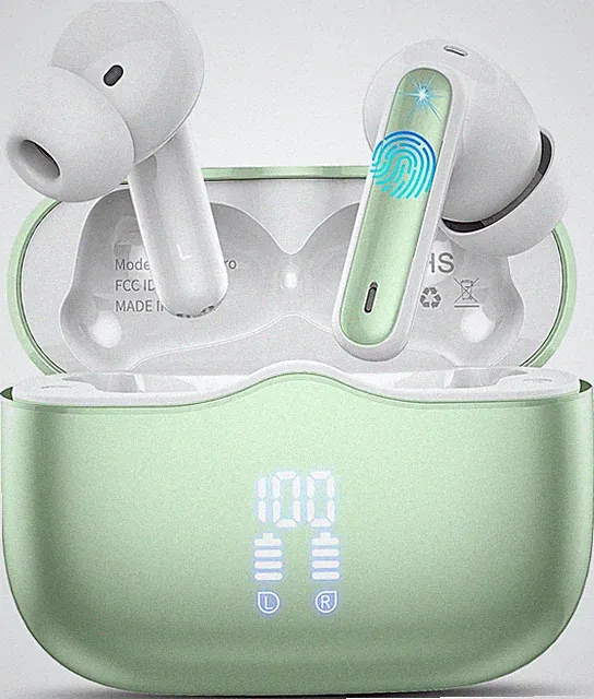 Wireless Earbuds, Bluetooth 5.3 Kopfhörer In Ear mit Hifi Stereo Deep Bass, 4