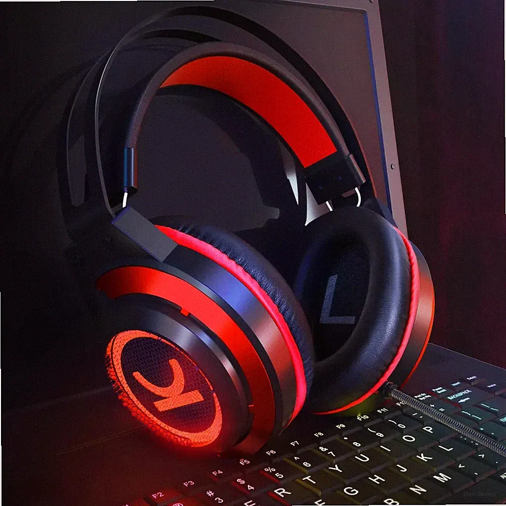 Wireless Gaming Kopfhörer Commander CM7000 Rot 7.1 Surround PC PS4 Xbox