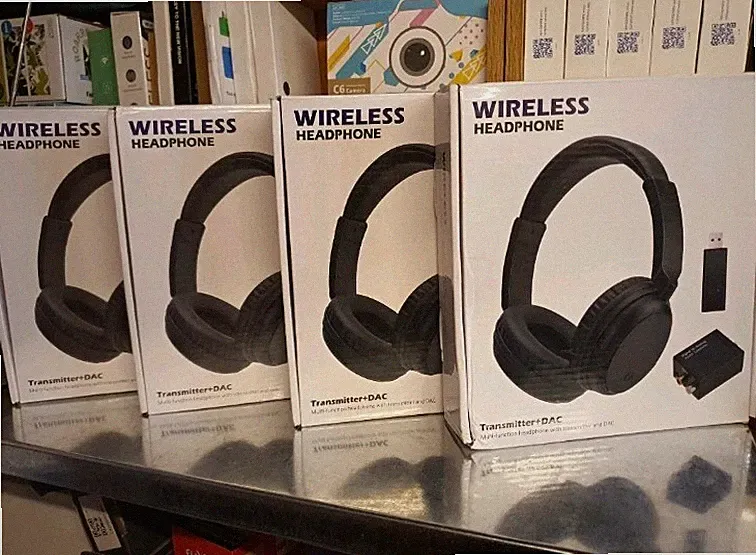 Wireless Headphone Over-Ear Kopfhörer Bluetooth kabellos Kopfbügel schwarz