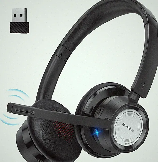 Wireless Headset, Bluetooth Headset mit Mikrofon Geräuschunterdrückung 20 S