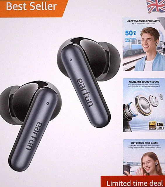 Wireless Pro 4i Ohrhörer mit Hi-Res Sound & 6 AI Mikrofone für klare Anrufe