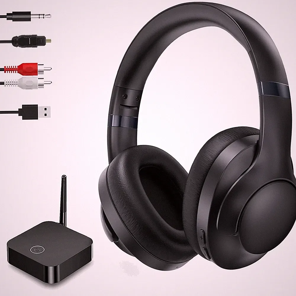 Wireless TV Kopfhörer Over-Ear Bluetooth Hi-Fi Audio 40h Akkulaufzeit 5.0