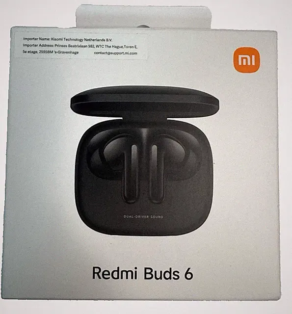 Xiaomi Redmi Buds 6 In-Ear Kopfhörer schwarz Bluetooth 36 h Laufzeit