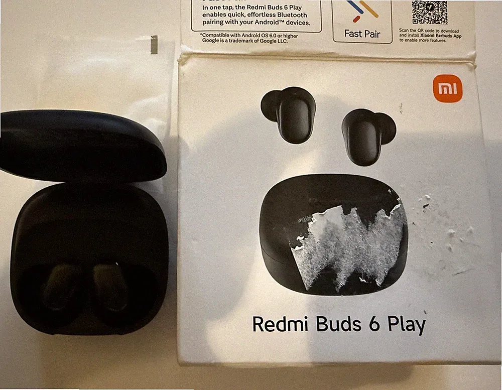 Xiaomi Redmi Buds 6 Play Schwarz Bluetooth In-Ear Kopfhörer neuwertig OVP