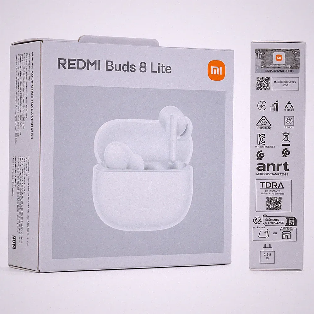 Xiaomi REDMI Buds 8 Lite ANC 42dB Bluetooth Kopfhörer Weiß Neu OVP