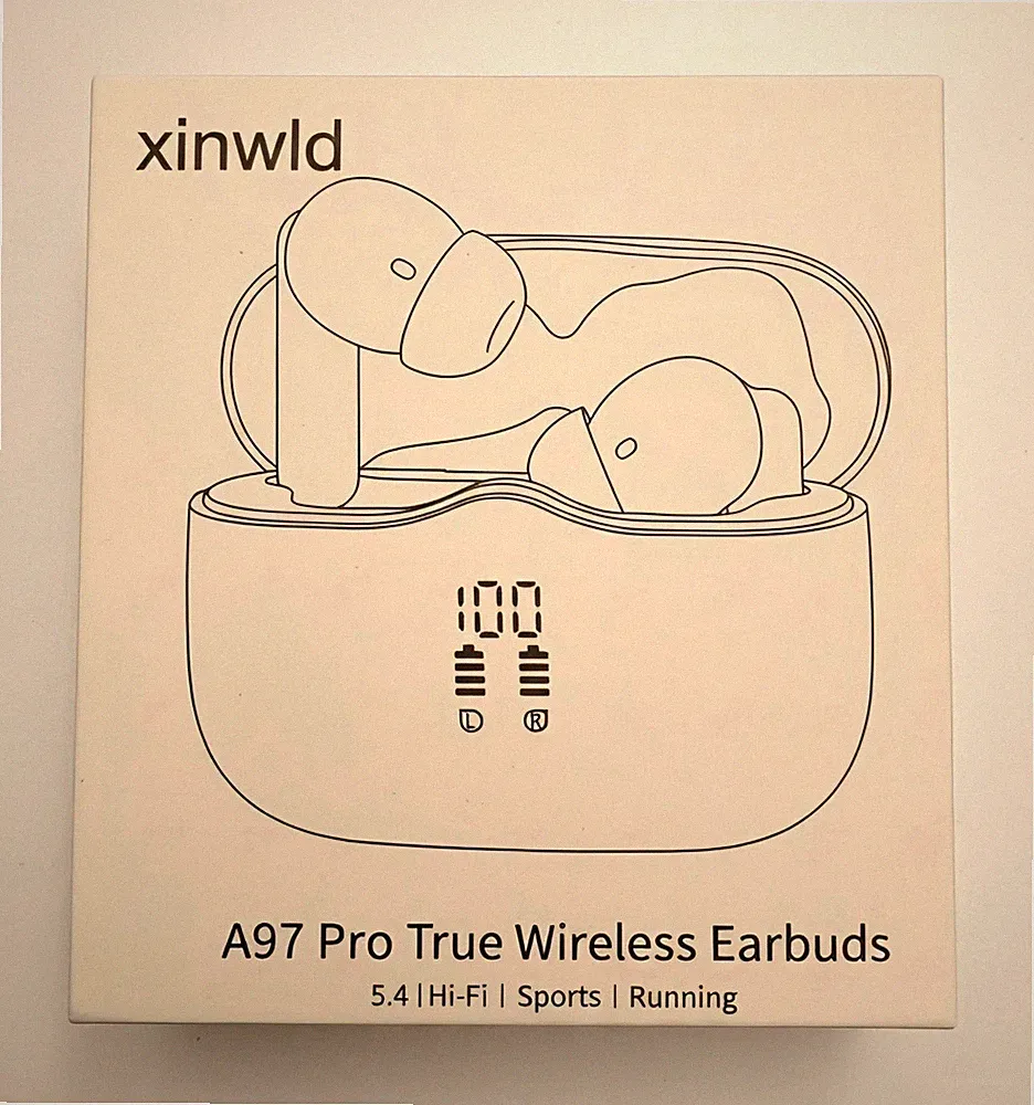 xinwld A97 Pro True Wireless In-Ear Kopfhörer Bluetooth 5.4 mit Ladecase Weiß