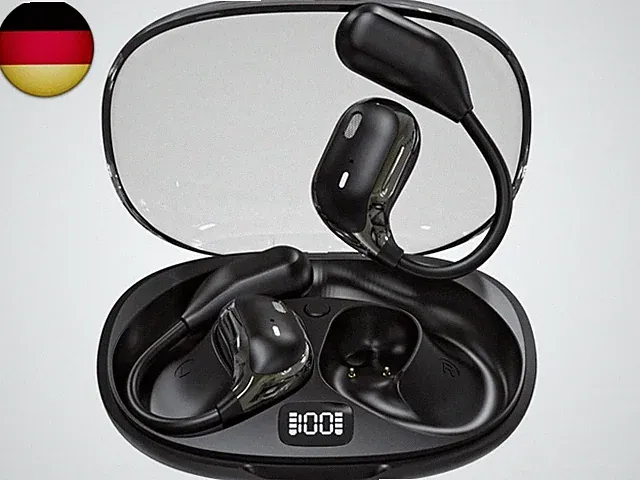 Xmenha Open Ear Kopfhörer kabellos Bluetooth 5.4 mit 4 Mic Luftleitung