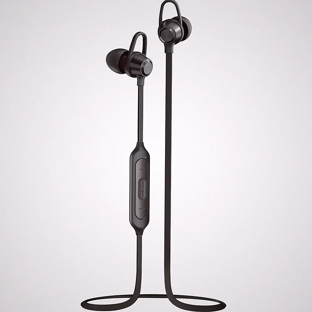 XQISIT Sport BT Kopfhörer Bluetooth In-Ear Headset mit Mikrofon Fernbedienung