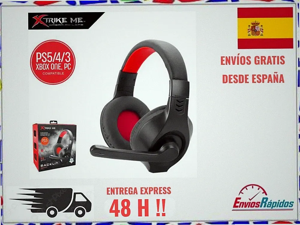 xtrike-me Gaming Headset Kopfhörer KABEL Adapter 2x3,5mm Klinke für PS5/4/3 48H