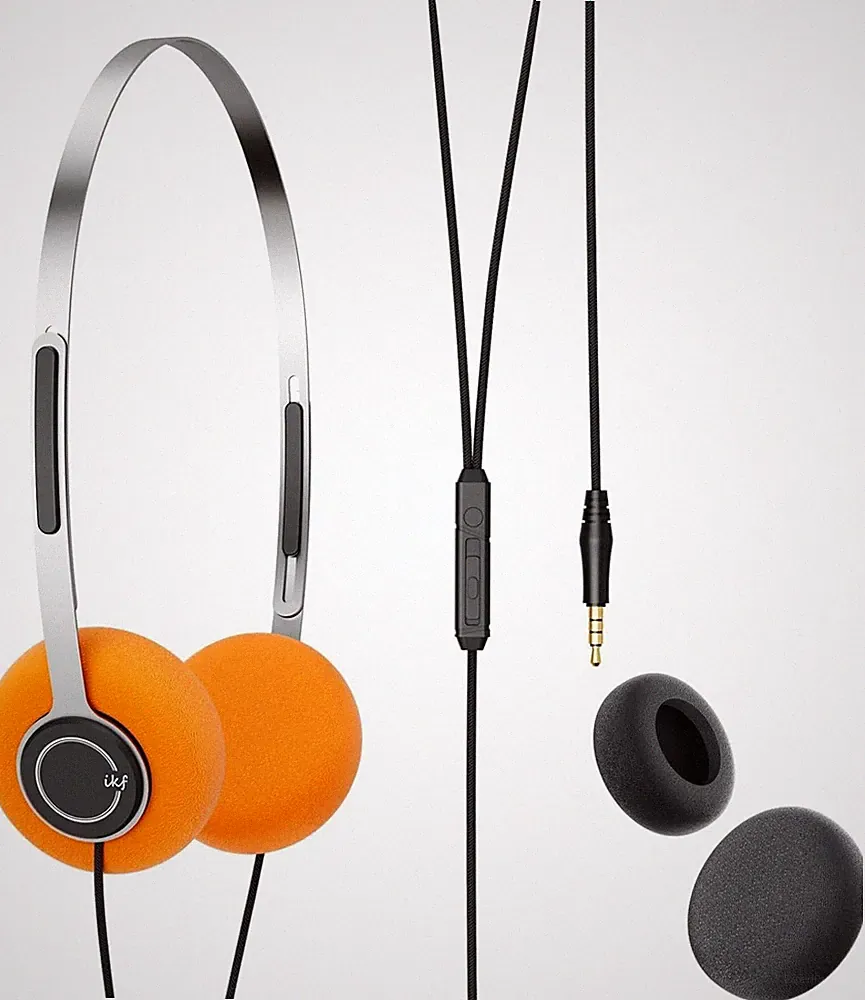 Y3 On Ear Kopfhörer mit Kabel, Retro bügelkopfhörer, Mini Stereo-Kopfhörer, 80e