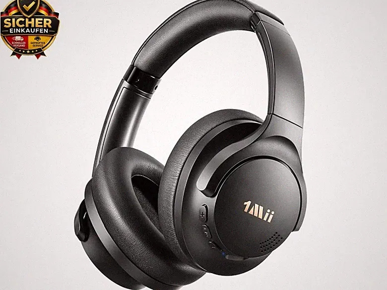 Y8+ Noise Cancelling Kopfhörer Over-Ear Bluetooth Kabellos, Schwarz | Hybrid