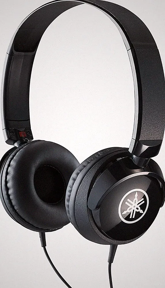 Yamaha HPH-50B Kopfhörer, schwarz – Schlichter On-Ear-Kopfhörer mit hoc